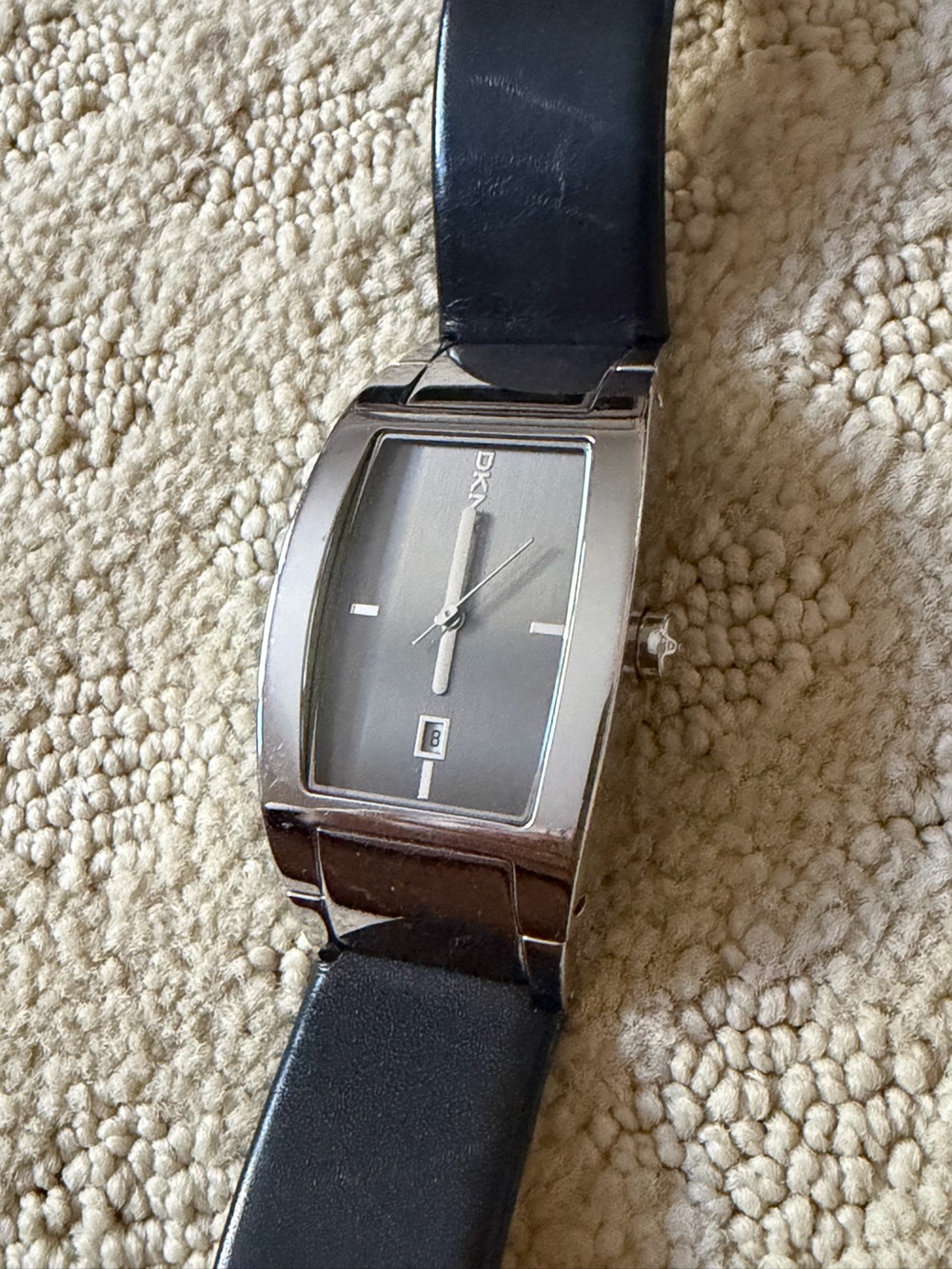 DKNY Men's Black Dial Stainless Silver Case Watch